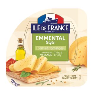 Ile De France Emmental Herbs & Tomatoes Slices 150G