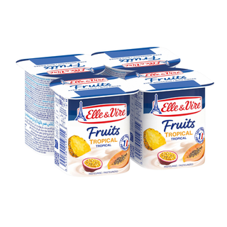 E&V- Yog. Tropical Fruits - 4X125 Gr