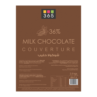 365 Milk Couverture Chocolate 39% Block - 2.5 Kg