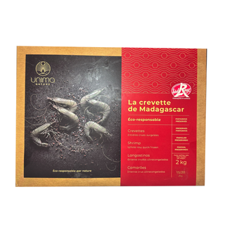 Madagascar Shrimp Label Rouge/Asc Or Asc 100% Iqf-Hoso 15/20
